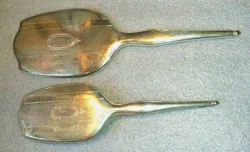 Personalized with B monogram. Both matching pieces hallmarked sterling. Excellent condition.