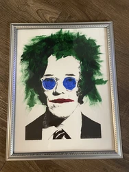 Framed Mr brainwash Marilyn Monroe Andy Warhol limited edition Thick Paper Painting. The painting is 8x11, standard...