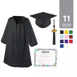 Our Class Act Graduation Cap and Gown Diploma Ensemble Set are made from shiny polyester fabric designed to look and...
