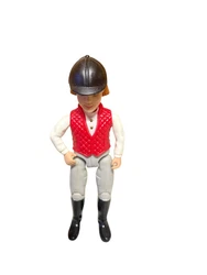 Mattel Loving Family Girl Horse Rider Equestrian Jointed Dollhouse Figure 2001.