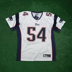 100% Authentic Reebok New England Patriots customized using official team specifications. #54 is sewn on the front,...