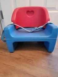Fisher Price Booster Seat, adjustable, change height by flipping bottom upside down, see photos.  Nice condition.