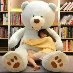 Giant Teddy Bear Large Stuffed Animals Plush Big Bear With Love Toy No Fill. Warning: NO Fire,keep away from fire....