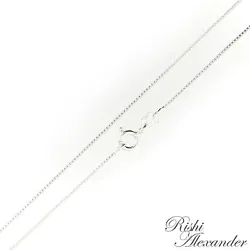 Box Chain is made of solid 925 Sterling Silver in Italy. This Chain is Thin but very Durable. Italian made for Quality...