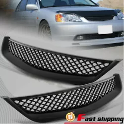 2001-2003 Honda Civic 2/4 Door Models Only - DX LX EX 1 x Front Mesh Grill 30 days free return.