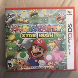 Mario party Star rush Nintendo 3DS NO GAME just Case, and the manual only. In excellent like new condition. Smoke-free...