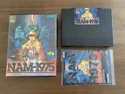Nam 1975 Neo Geo AES Jap Soft Box RARE!Near mint.