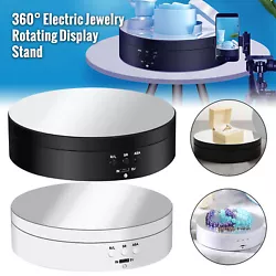 💖Applicable: Motorized Rotating Display Stand is ideal for displaying jewelry, watches, digital products, shampoo,...