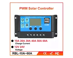 Il ya en option 10A 20A 30A 40A 50A 60A modèle. Ceci est très pratique type PWM contrôleur solaire, il est petit et...