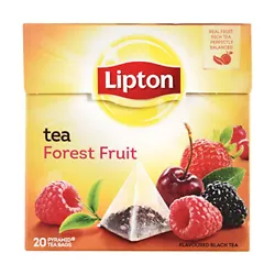 Lipton Tea. Pyramid style tea bags allow for flavor to develop.