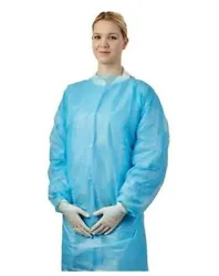 Our long sleeve open back thumb looped aprons are designed for tasks where fully impervious non-sterile protection is...