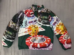 Supreme Casino Down Jacket Green FW18 - LARGE (Pre-owned). In pristine condition, worn 2x Check photos for details and...