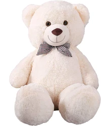 No worries. CUTE DESIGH: The giant teddy bear is a realistic plush animal toy, and can be used as pillow, cuddly seat,...