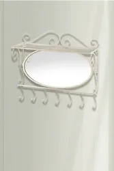 Decorate any room in your house with this charming wall shelf. Especially suited for a bathroom, study or entryway, its...