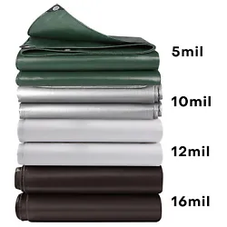 Waterproof Tarp Cover Thick Heavy Duty Tarpaulin Canopy for Car Boat,RV, Pool. 6: Four corners are covered with plastic...
