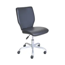 Get your paperwork completed in style and comfort with the low-back Office Chair. This armless office chair has a...