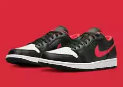 SHOE NAME: Nike Air Jordan 1 Low White Toe Shoes STYLE NUMBER: 553558-063 COLOR: Black, White, Fire Red US MENS SIZE:...