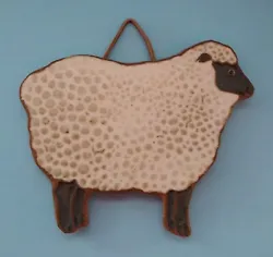 Would make a lovely gift for a sheep enthusiast or pottery collector. Cork Backing.