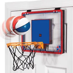 The hoop easily hangs over any door in just seconds and you’re ready to play. LED shot clock and arcade sounds bring...