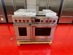 48” Wolf DF48650GSP M Series. New showroom Model with factory warranty. Range has been fully tested and works, no...