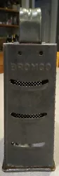 Vintage Bromco 4 Sided Metal Box Cheese Grater Vegetable Shredder Rustic Decor.