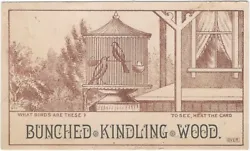 H.M. Gragg of Waltham proudly sold bunched kindling wood, “the handiest and cheapest sold. Does anyone else just want...