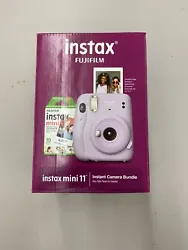 Fujifilm Instax Mini 11 Instant Film Camera Bundle Lavender Purple.