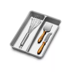 Larger utensils and serving pieces should be organized neatly like silverware, and now it’s easier with this compact...