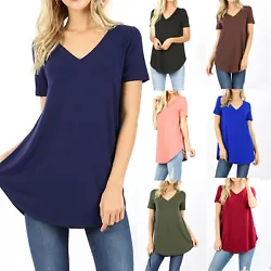 The perfect short sleeve tunic at the right length and made with soft flowing fabric. Wear it with your favorite jeans...
