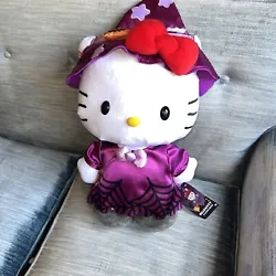 Get ready for Halloween with this adorable Hello Kitty Witch Porch Door Greeter Plush!