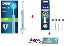 Grâce à son minuteur professionnel, la brosse à dents électrique pro 1 vous aide à vous brosser les dents pendant...