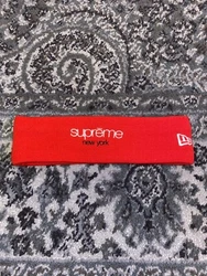 Supreme New York x New Era FW15 New York Fleece Red Headband.