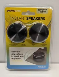Featuring bone conduction technology, the PocketTunes Instant Speakers transform your music when you place them on or...