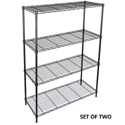 Each shelf can support a weight capacity of up to 88 lbs. when evenly distributed. Simple design to coordinate with...