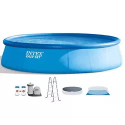 MPN 26175EH. Stay cool and splash away with the Intex Easy Set Inflatable Swimming Pool. During the off-season, simply...