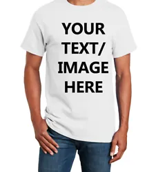 Custom T-Shirts - Personalized with your text or image. The ink directly applied to the shirt and cured via heat. No...