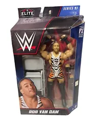 WWE Elite 91 Rob Van Dam 6” Wrestling Action Figure TNA ECW Legends WWF Mattel.