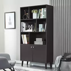 The elegant design making it ideal for almost any space. It can display and storage all you want to showed. - The tall...