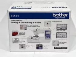 Brother SE630 Computerized Sewing & Embroidery Machine - NEW IN BOX! The Brother SE630 Sewing and Embroidery Machine...
