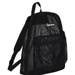 New Supreme Mesh Backpack SS16 Black.