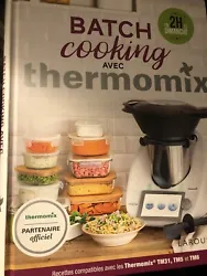 Livre neuf Batch Cooking avec Thermomix Larousse. 80 recettes pour thermomix TM5/TM6