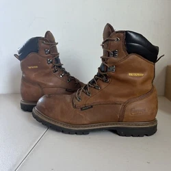 Mens CHIPPEWA Boots Black Steel Toe Biker Work Logger SZ 13. Used in decent to good condition. I wore these for one...