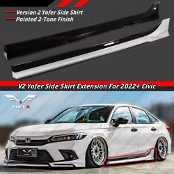 Authentic Yofer Version 2 Direct Add-On Side Skirt Extension Kit At Decent Price. If You Have Honda Performance Add-on...