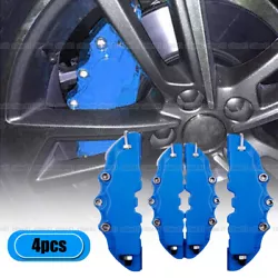 4pcs Waterproof LED Car Wheel Tyre Decoration Light Tire Air Valve Stem Cap Lamp. 4x Red 3D Style Front&Rear Car Disc...