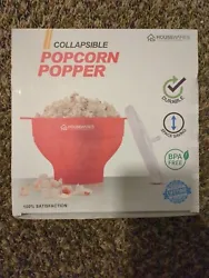 Collapsible Popcorn Popper Silicone Microwave NEW, OPEN BOX.