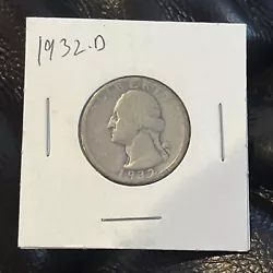 1932-D Washington Quarter 25¢- Nice Coin.