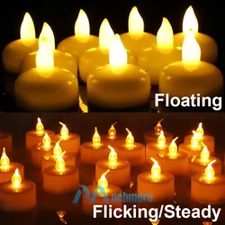 Perfect for use in families who has pets and kids. Energy saving & Waterproof: Once the candle light touch the water...