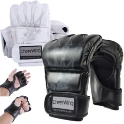 MMA UFC Sparring Grappling Training Boxing Gloves Punch Ultimate Mitts Leather. Suitable for -- MMA, UFC, Sparring,...