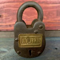 Alcatraz Cast Iron Lock. Cast Iron W/ Rusty Antique Finish. Beautiful Piece of Decor. Rusted Antique Finish Gives This...