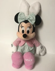 Disney Collection Minnie Mouse Plush 2018 Pink Green W/ Bunny Ears NEW W/ Tags. See pictures, any questions please ask....